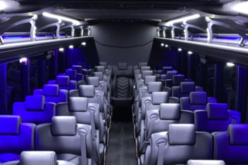 Hoboken Charter Bus Interior