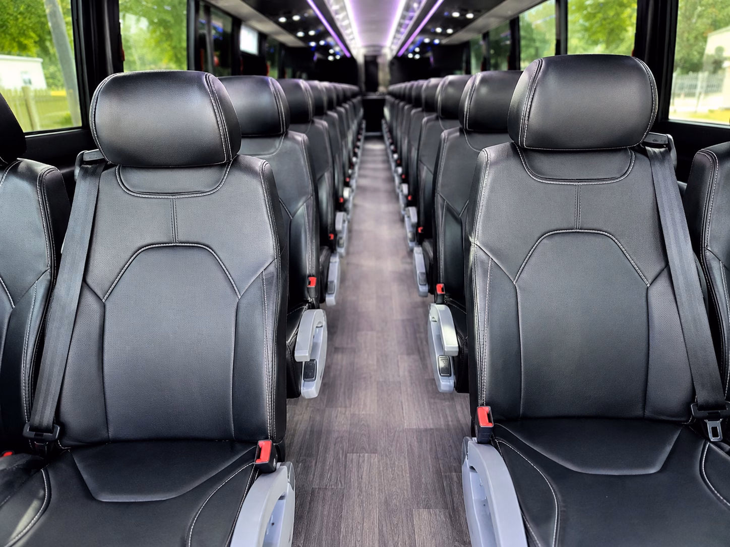 charter buses through the lincoln tunnel to madison square garden
