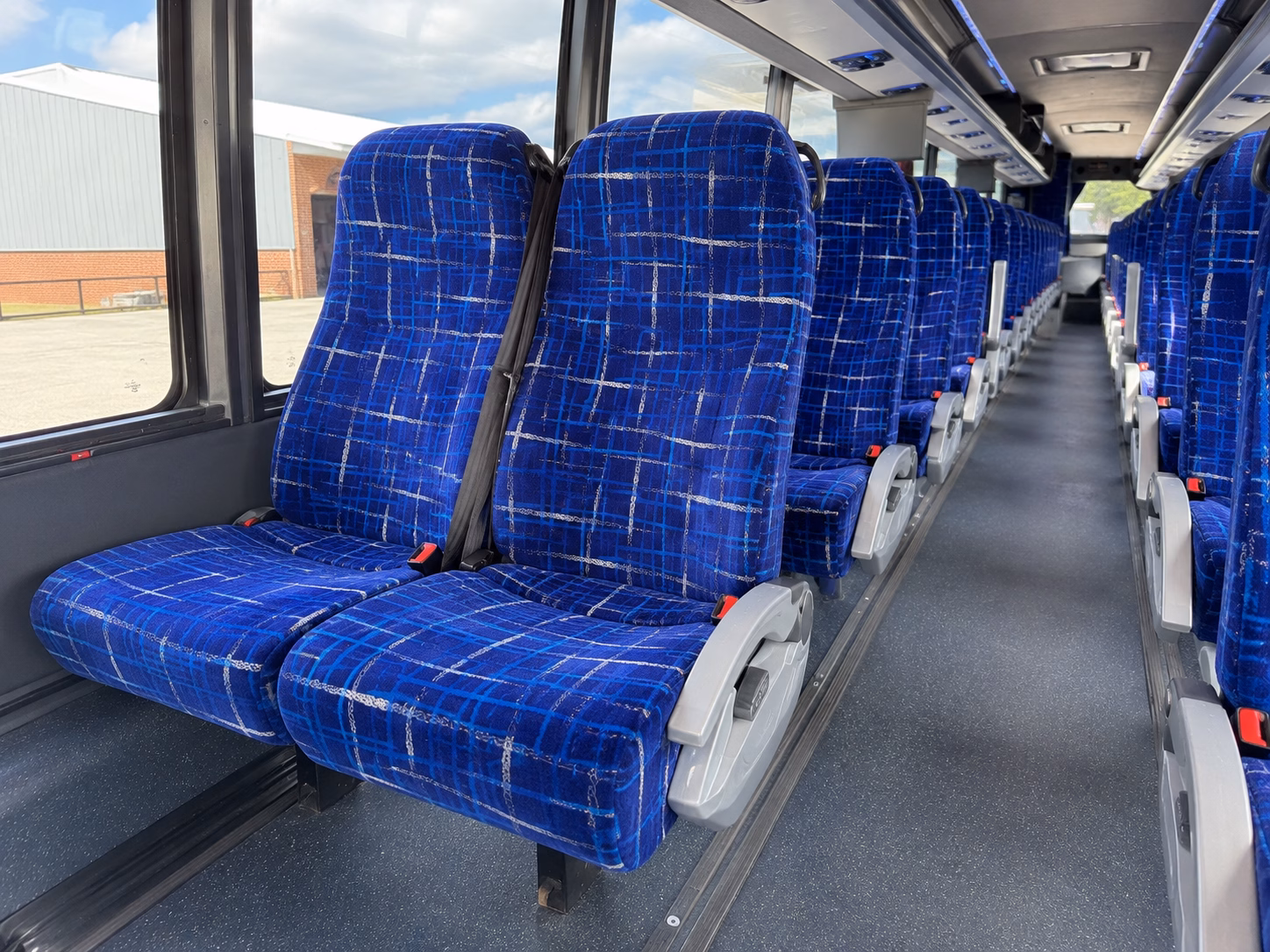 hoboken charter bus rental interior